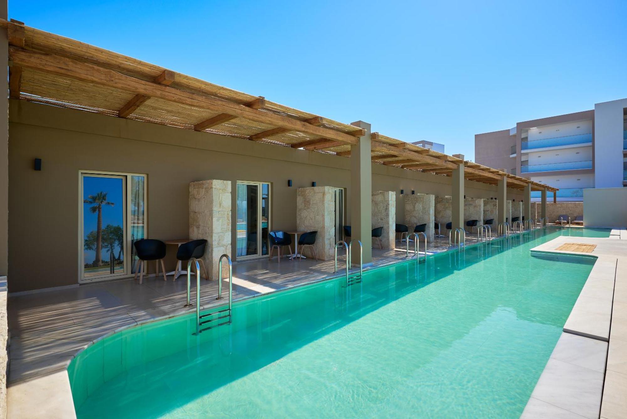 Malia Bay Beach Hotel & Bungalows Eksteriør billede